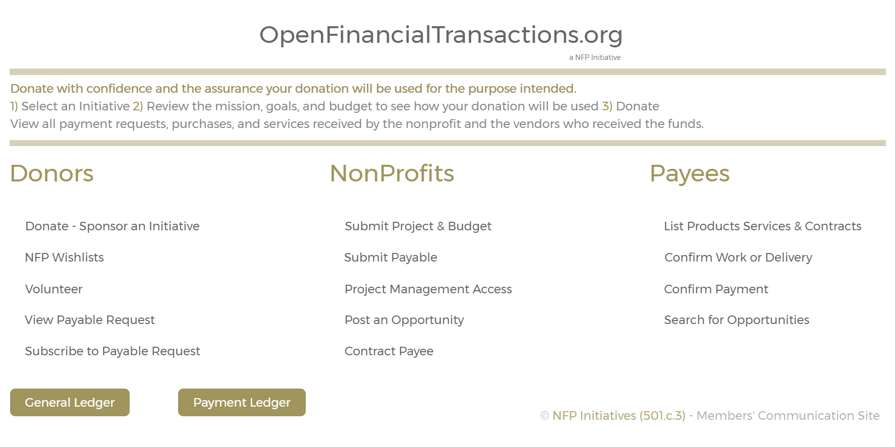 Donation Transparency